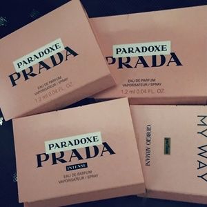 4 Samples- 3 Prada Paradoxe and 1 Armani My Way